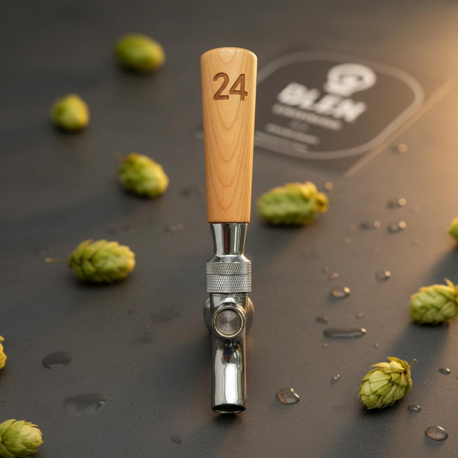 Wine Beer And - Manico Corto in Legno per Spillatore
