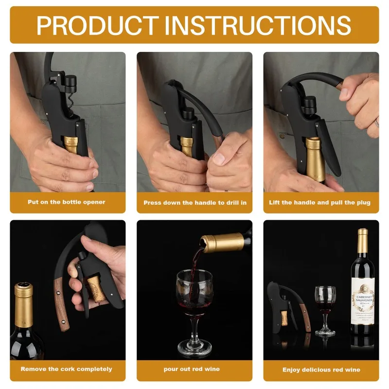 Cavatappi a Collo di Cigno - A - Cork Screw Lever recensione e prezzo