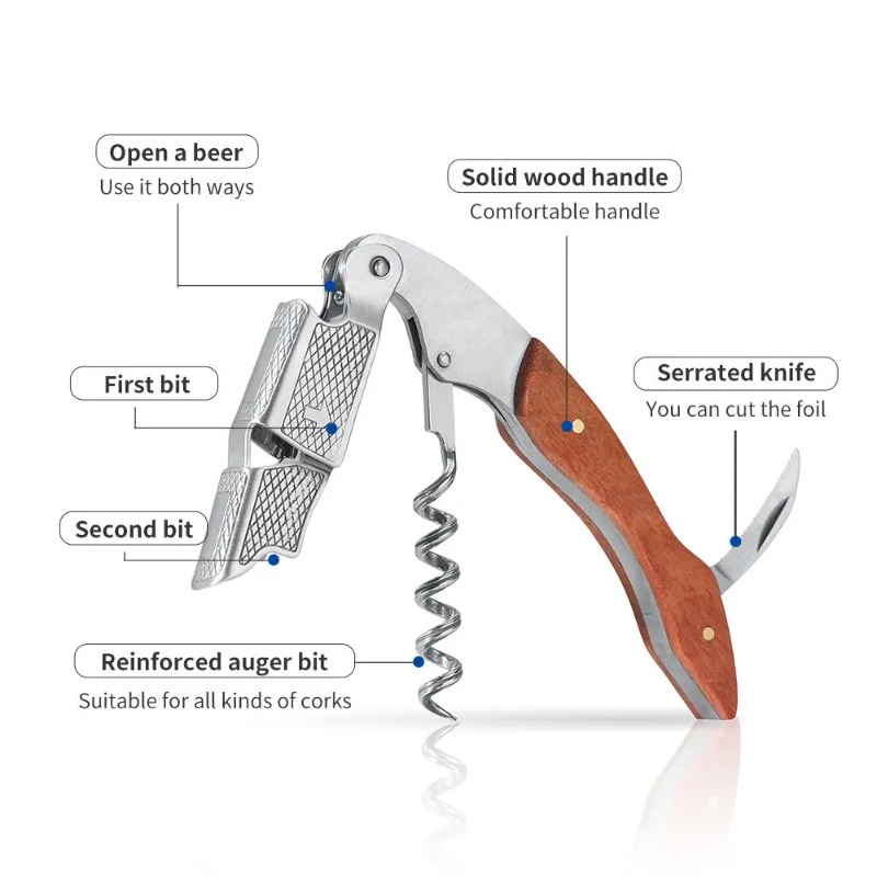 Cavatappi da Sommelier in Acci - Cork Screw Lever recensione e prezzo